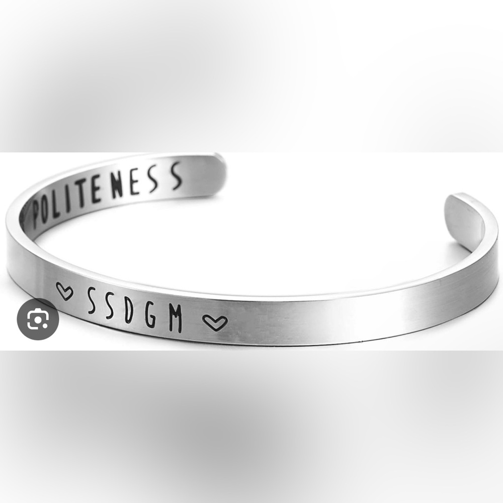 My favorite murder silver bracelet
